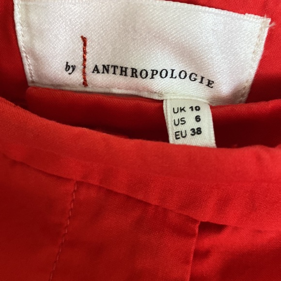 Anthropologie Red Wide Leg Pants - Picture 4 of 5